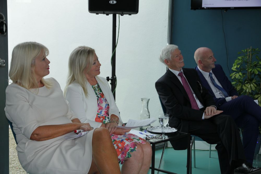 Minister Mary Mitchell O'Connor TD, Dr Susan Gibney, Mr Frank Cogan, Mr Pat McKenna, Chairperson BEC Management Committee
